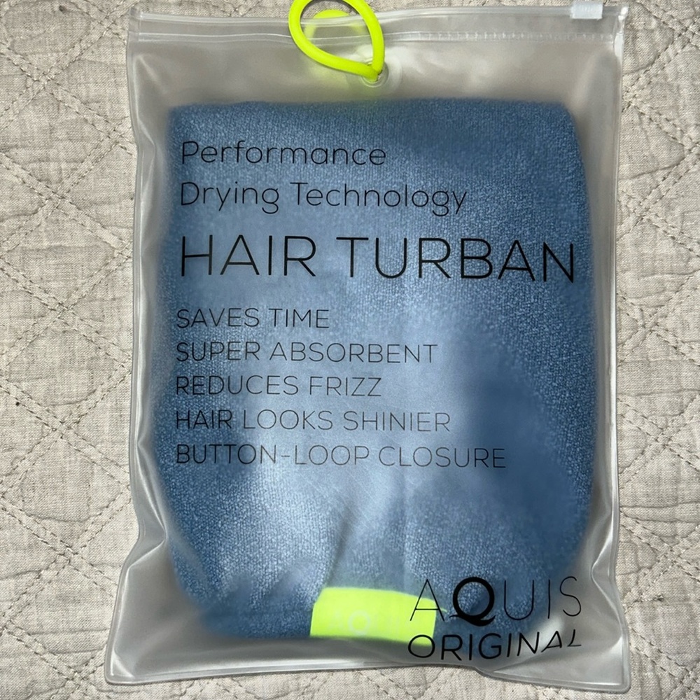🎁 Aquis Performance Drying Technology quick dry hair turban NEW